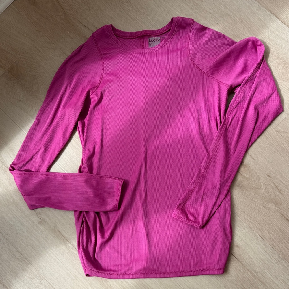 Lucky Brand Magenta Long Sleeve Top